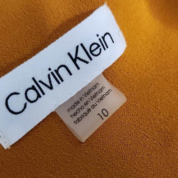 NWT Calvin Klein Amber Long Sleeve Retro 1970s Style Size 10 - Picture 8 of 9